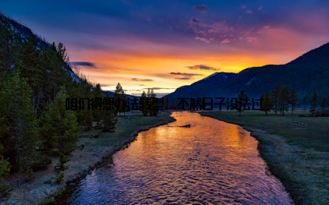 咱们得想办法转型, 不然日子没法过