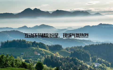 互动环节精彩纷呈, 现场气氛热烈