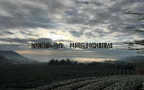 加强国际合作, 共同应对疫情挑战