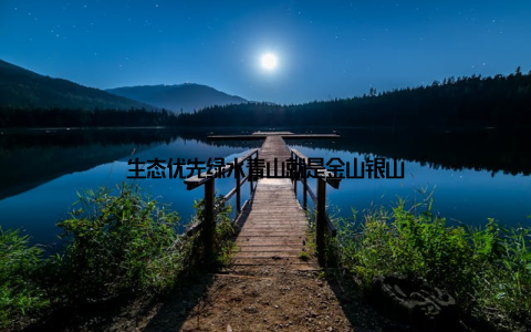 生态优先绿水青山就是金山银山
