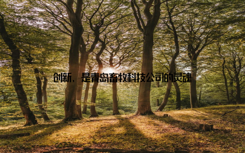 创新, 是青岛畜牧科技公司的灵魂