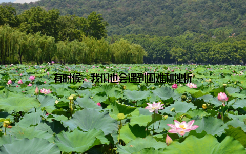 有时候, 我们也会遇到困难和挫折