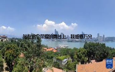 站在这个荣耀的舞台上, 我感慨万分