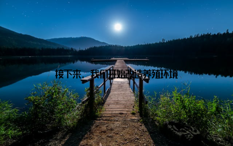 接下来, 我们开始改造养殖环境